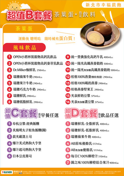 更新後BCD套餐組合